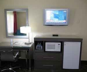 Microfridge & Flatscreen TV