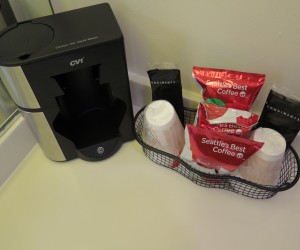 Single Serve Coffee Makers in every room